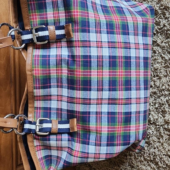 Tommy Hilfiger multicolored plaid tote bag - Picture 3 of 12